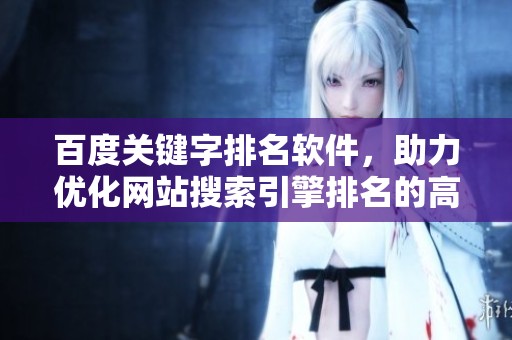 百度关键字排名软件，助力优化网站搜索引擎排名的高效工具