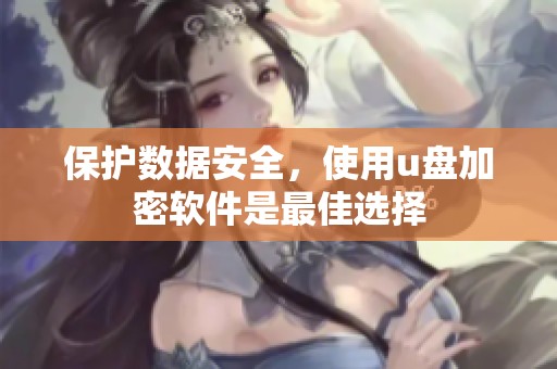 保护数据安全，使用u盘加密软件是最佳选择