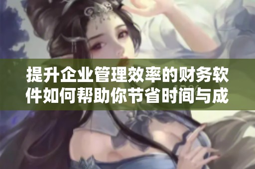 提升企业管理效率的财务软件如何帮助你节省时间与成本
