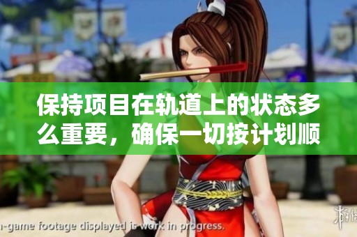 保持项目在轨道上的状态多么重要，确保一切按计划顺利进行
