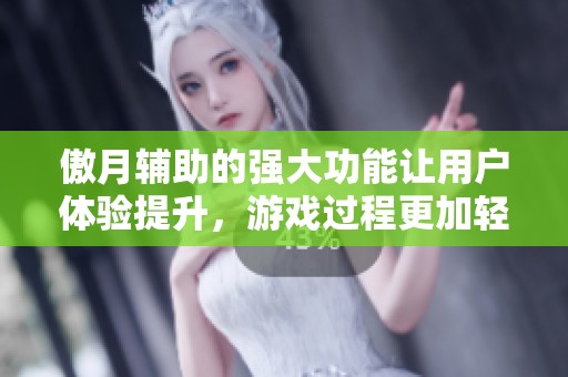 傲月辅助的强大功能让用户体验提升，游戏过程更加轻松愉快