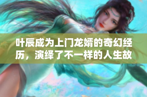 叶辰成为上门龙婿的奇幻经历，演绎了不一样的人生故事