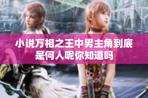 小说万相之王中男主角到底是何人呢你知道吗