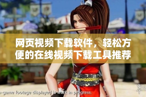 网页视频下载软件，轻松方便的在线视频下载工具推荐给你