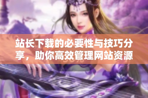 站长下载的必要性与技巧分享，助你高效管理网站资源