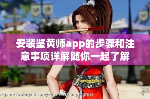 安装鉴黄师app的步骤和注意事项详解随你一起了解