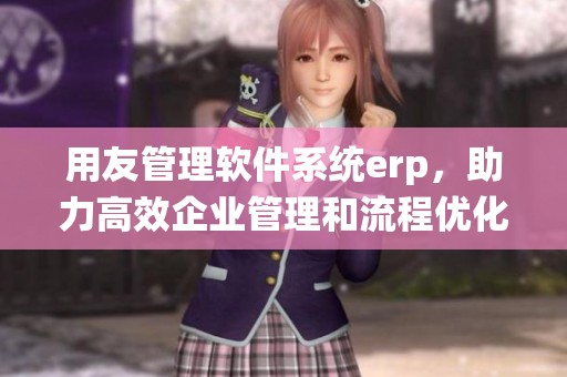 用友管理软件系统erp，助力高效企业管理和流程优化