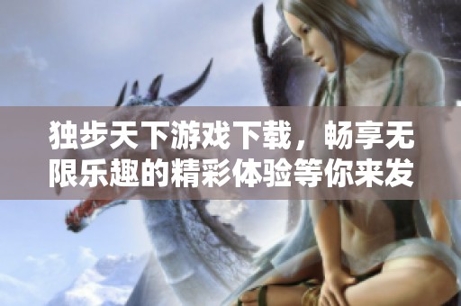 独步天下游戏下载，畅享无限乐趣的精彩体验等你来发现