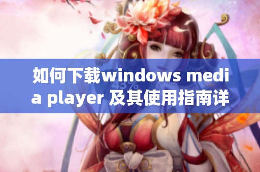 如何下载windows media player 及其使用指南详解