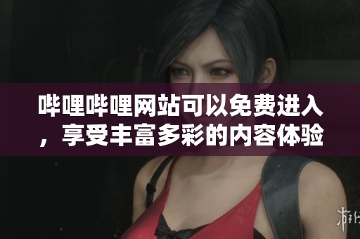 哔哩哔哩网站可以免费进入，享受丰富多彩的内容体验