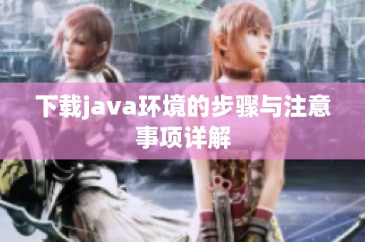 下载j**a环境的步骤与注意事项详解