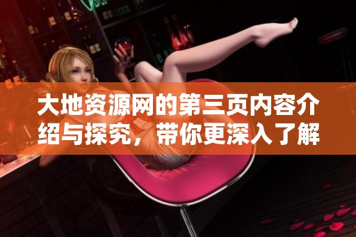 大地资源网的第三页内容介绍与探究，带你更深入了解这个资源平台