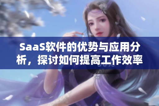 SaaS软件的优势与应用分析，探讨如何提高工作效率与创新能力