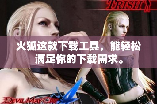 火狐这款下载工具，能轻松满足你的下载需求。