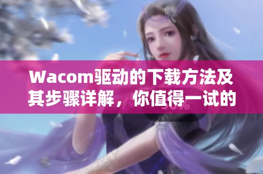 Wacom驱动的下载方法及其步骤详解，你值得一试的安装指南