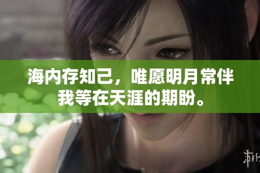 海内存知己，唯愿明月常伴我等在天涯的期盼。