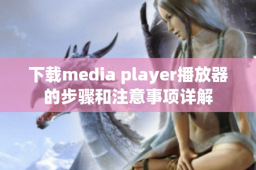 下载media player播放器的步骤和注意事项详解