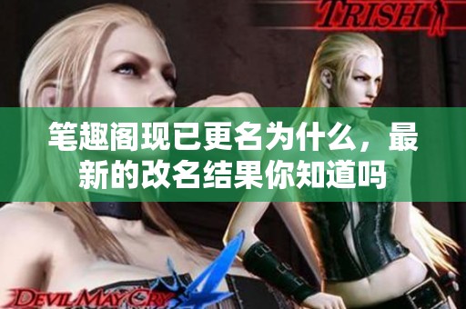笔趣阁现已更名为什么，最新的改名结果你知道吗