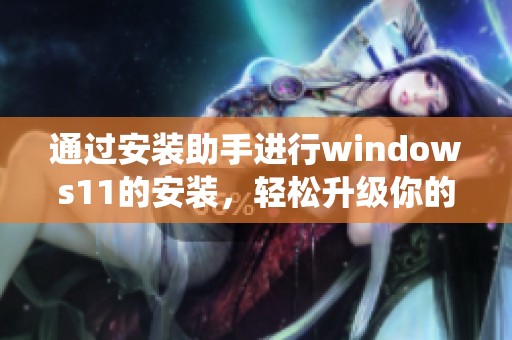 通过安装助手进行windows11的安装，轻松升级你的系统体验