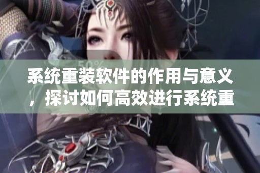 系统重装软件的作用与意义，探讨如何高效进行系统重装