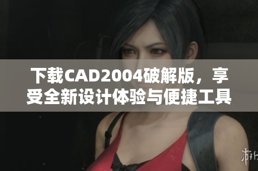 下载CAD2004破解版，享受全新设计体验与便捷工具使用