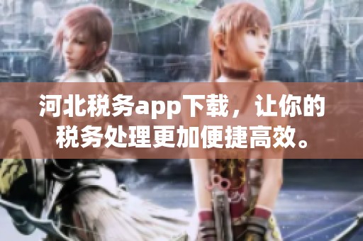 河北税务app下载，让你的税务处理更加便捷高效。