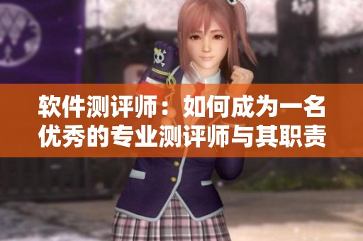 软件测评师：如何成为一名优秀的专业测评师与其职责分析