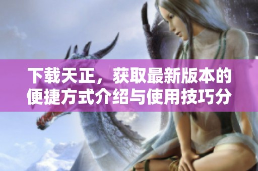 下载天正，获取最新版本的便捷方式介绍与使用技巧分享