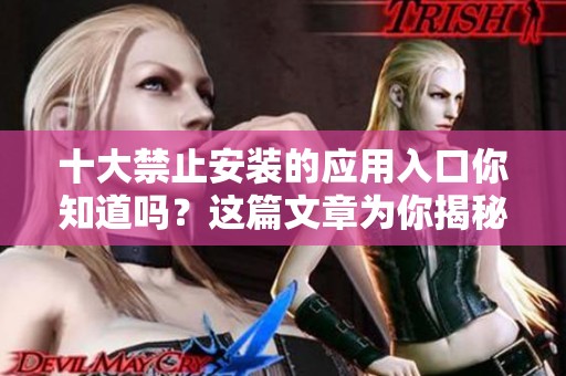 十大禁止安装的应用入口你知道吗？这篇文章为你揭秘这些禁忌。