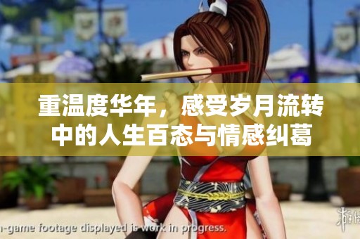 重温度华年，感受岁月流转中的人生百态与情感纠葛