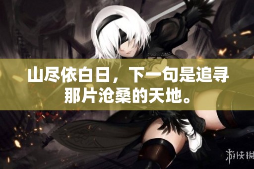 山尽依白日，下一句是追寻那片沧桑的天地。