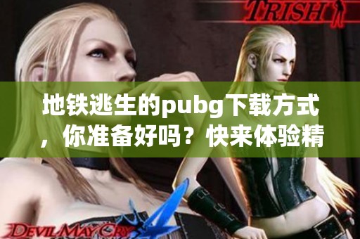 地铁逃生的pubg下载方式，你准备好吗？快来体验精彩的新玩法！