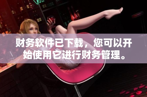 财务软件已下载，您可以开始使用它进行财务管理。