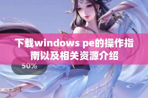 下载windows pe的操作指南以及相关资源介绍