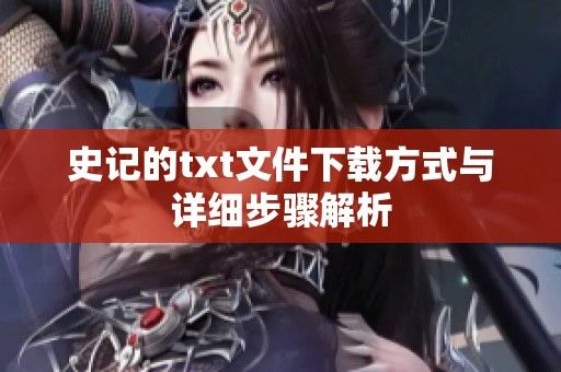 史记的txt文件下载方式与详细步骤解析