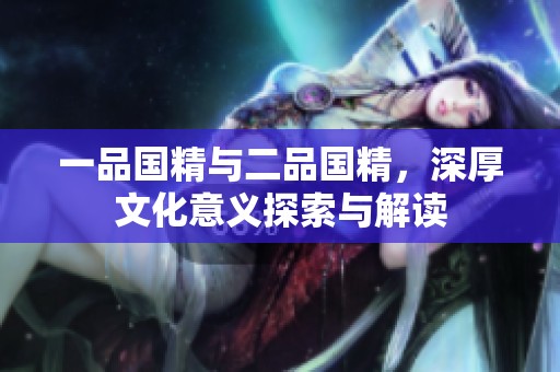 一品国精与二品国精，深厚文化意义探索与解读