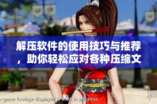 解压软件的使用技巧与推荐，助你轻松应对各种压缩文件