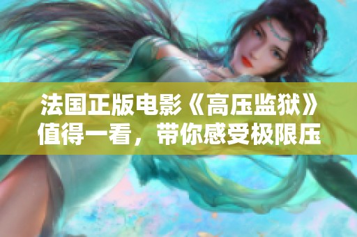 法国正版电影《高压监狱》值得一看，带你感受极限压迫的故事！