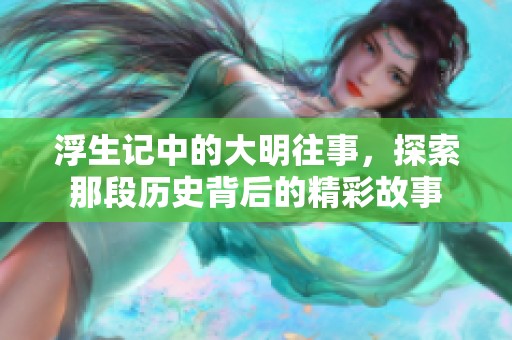 浮生记中的大明往事，探索那段历史背后的精彩故事