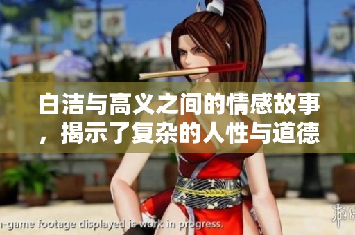 白洁与高义之间的情感故事，揭示了复杂的人性与道德 dilemmas。
