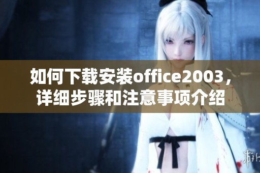 如何下载安装office2003，详细步骤和注意事项介绍