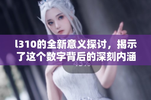 l310的全新意义探讨，揭示了这个数字背后的深刻内涵与价值