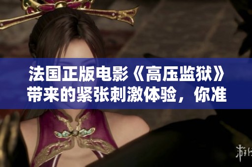 法国正版电影《高压监狱》带来的紧张刺激体验，你准备好了吗