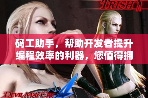 码工助手，帮助开发者提升编程效率的利器，您值得拥有！
