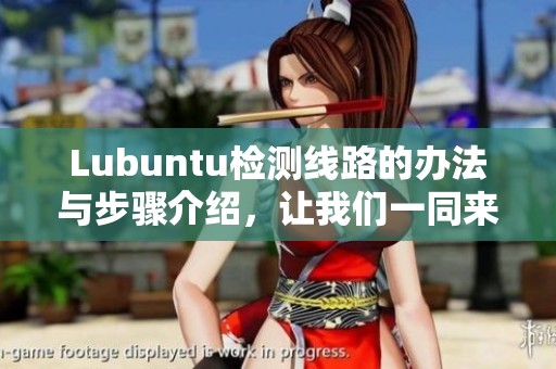 Lubuntu检测线路的办法与步骤介绍，让我们一同来了解一下吧