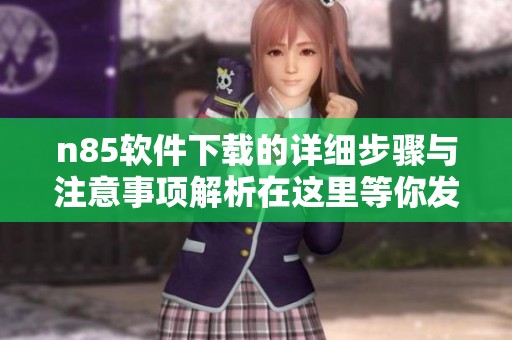 n85软件下载的详细步骤与注意事项解析在这里等你发现