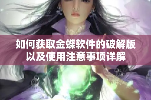 如何获取金蝶软件的破解版以及使用注意事项详解
