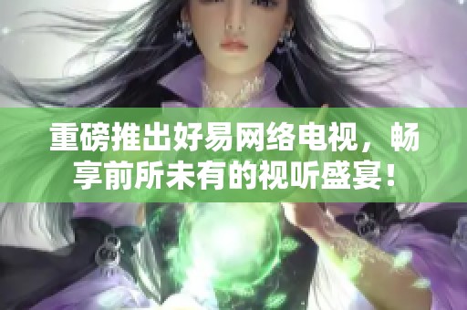 重磅推出好易网络电视，畅享前所未有的视听盛宴！