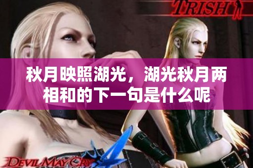 秋月映照湖光，湖光秋月两相和的下一句是什么呢