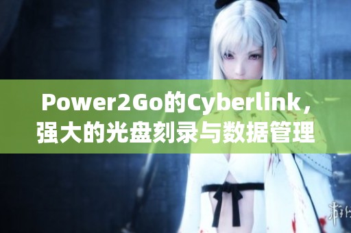 Power2Go的Cyberlink，强大的光盘刻录与数据管理软件介绍